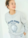 gelato pique 【UNISEX】裏毛プルオーバー ジェラートピケ トップス カットソー・Tシャツ グレー ネイビー【送料無料】