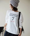 SLOBE IENA La Hutte / ラ・ユット SLOBE別注 ロンTEE スローブ イエナ トップス カットソー・Tシャツ ホワイト ブラック ブルー【送料無料】