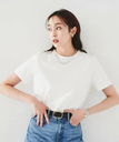 UNTITLED オーガニックコットンTシャツ アンタイトル トップス カットソー・Tシャツ ホワイト ブラック【送料無料】