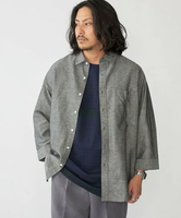 【SALE／40%OFF】SHIPS MEN SHIPS: Herdmans コットン/リネン 7スリーブシャツ シップス トップス シャツ・ブラウス グレー ベージュ グリーン ブルー ネイビー【送料無料】