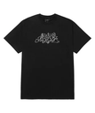 HUF OUTLINES TEE / HUF ハフ Tシャツ ハフ トップス カットソー・Tシャツ ブラック パープル ホワイト【送料無料】