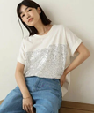 【SALE／40%OFF】Bou Jeloud スパンコールビスチェレイヤードプルオーバー バブ / ブージュルード トップス カットソー・Tシャツ ホワイト ブラック【送料無料】