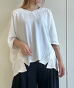 【SALE／14%OFF】axes femme 変形ビッグプルオーバー アクシーズファム トップス カットソー・Tシャツ ホワイト カーキ ブラック