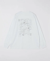 【SALE／40%OFF】SHIPS MEN City Ambient Products: グラフィックプリント ロングスリーブTシャツ(ロンT) シップス トップス カットソー・Tシャツ ホワイト グレー ブラック【送料無料】