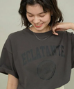 【SALE／31%OFF】ROPE' PICNIC R カレッジロゴオーバーTシャツ ロペピクニック トップス カットソー・Tシャツ グレー ホワイト