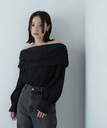 【SALE／50%OFF】NATURAL BEAUTY BASIC ギャザーオフショルブラウス 24AW ナチュラルビューティベーシック トップス シャツ・ブラウス ブラック ホワイト ブラウン【送料無料】