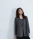 【SALE／30%OFF】NATURAL BEAUTY BASIC ミニチドリダブルジャケット 24AW ナチュラルビューティベーシック ジャケット・アウター ブルゾン・ジャンパー ブラック【送料無料】