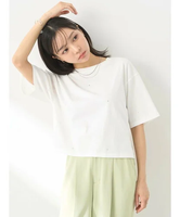 【SALE／20%OFF】earth music&ecology キラキララインストーンプルオーバー アースミュージック&エコロジー トップス カットソー・Tシャツ ホワイト グレー ブラック