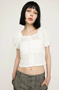 【SALE／20%OFF】SLY FRILL PUFF CUT トップス スライ トップス カットソー・Tシャツ ホワイト ブラック グリーン【送料無料】