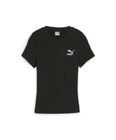 【SALE／30%OFF】PUMA ウィメンズ CLASSICS リブ スリム 半袖 Tシャツ プーマ トップス カットソー・Tシャツ ブラック