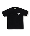 A BATHING APE EMBROIDERY STYLE SOUVENIR LOGO TEE ア ベイシング エイプ トップス カットソー・Tシャツ ブラック グレー ホワイト【送料無料】