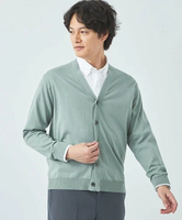 【SALE／40%OFF】UNITED ARROWS green label relaxing スビン ハイツイスト Vネック カーディガン ユナイテッドアローズ アウトレット トップス カーディガン グリーン グレー ネイビー【送料無料】