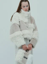 FURFUR リバーシブルエコファーブルゾン ファーファー ジャケット・アウター その他のジャケット・アウター ホワイト ピンク ブルー【送料無料】