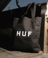 HUF HUF OG LOGO TOTE BAG M / HUF ハフ トートバッグ ハフ バッグ トートバッグ ブラック グレー ホワイト【送料無料】