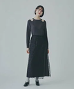 【SALE／30%OFF】N. Natural Beauty Basic アメスリニットワンピース エヌ ナチュラルビューティーベーシック* ワンピース・ドレス ワンピース グレー ブラウン グリーン【送料無料】