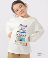 SHIPS KIDS SHIPS KIDS:100~130cm / スヌーピー 長袖 TEE シップス トップス カットソー・Tシャツ ホワイト グレー【送料無料】