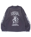 XLARGE GLOBAL TAKEOVER L/S TEE エクストララージ トップス カットソー・Tシャツ グレー ブルー ホワイト【送料無料】