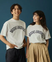 BROOKS BROTHERS ◆オンラインストア限定◆FW24 LOGO Series コットンジャージー アーチロゴプリント Tシャツ ブルックス ブラザーズ トップス カットソー・Tシャツ ホワイト ネイビー【送料無料】