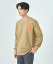 UNITED ARROWS green label relaxing ＜THE NORTH FACE＞ロングスリーブ スクエア ロゴ Tシャツ ユナイテッドアローズ グリーンレーベルリラクシング トップス カットソー・Tシャツ ベージュ ホワイト ブラック【送料無料】