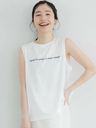 coca ノースリーブ刺繍Tシャツ コカ トップス カットソー・Tシャツ レッド