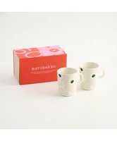 Marimekko 【オンライン限定・日本限定】 Unikko マグカップセット 250ml マリメッコ ファッション雑貨 その他のファッション雑貨 ホワイト【送料無料】