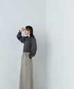 【SALE／30%OFF】NATURAL BEAUTY BASIC ドッキングスリーブハトメニット 24AW ナチュラルビューティベーシック トップス ニット グレー ホワイト レッド【送料無料】