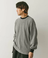 【SALE／40%OFF】URBAN RESEARCH DOORS ジャガードボーダー ロングスリーブ Tシャツ アーバンリサーチドアーズ トップス カットソー・Tシャツ【送料無料】