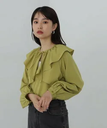 【SALE／50%OFF】N. Natural Beauty Basic ケープリボン長袖ブラウス エヌ ナチュラルビューティーベーシック* トップス シャツ・ブラウス イエロー グレー ホワイト【送料無料】