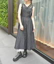 【SALE／25%OFF】axes femme センタージップデニムジャンスカ アクシーズファム ワンピース・ドレス ワンピース ブラック ブルー【送料無料】