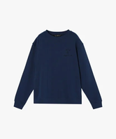 To b. by agnes b. WU88 PULLOVER スリーレイヤードロゴプルオーバー アニエスベー トップス スウェット・トレーナー ブルー【送料無料】