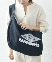 SHIPS any 【SHIPS any別注】UMBRO: LUMINOUS ビッグロゴ ショルダー バッグ◇ シップス バッグ ショルダーバッグ ブラック グレー【送料無料】