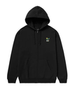 HUF FLOWER ZIP HOODIE / HUF ハフ ジップパーカー ハフ トップス パーカー・フーディー ブラック グリーン【送料無料】