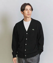 【SALE／50%OFF】BEAUTY&YOUTH UNITED ARROWS ＜LACOSTE for BEAUTY&YOUTH＞ ニット カーディガン ユナイテッドアローズ アウトレット トップス カーディガン ブラック グレー ブラウン【送料無料】