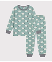 PETIT BATEAU スウェット長袖パジャマ プチバトー インナー・ルームウェア パジャマ【送料無料】