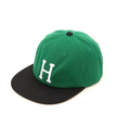 HUF HUF SET CLASSIC H 6 PANEL HAT / HUF キャップ ハフ 帽子 キャップ グリーン ホワイト【送料無料】