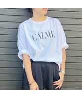 Rouge vif la cle 【MICA&DEAL /マイカアンドディール】CALMEプリントロンT ルージュ・ヴィフ ラクレ トップス カットソー・Tシャツ ホワイト グレー カーキ【送料無料】