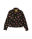 HYSTERIC GLAMOUR SKULL BERRY柄 コンパクトジャケット ヒステリックグラマー ジャケット・アウター デニムジャケット ブラック【送料無料】