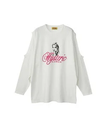 HYSTERIC GLAMOUR NAUGHTY GIRL オーバーサイズTシャツ ヒステリックグラマー トップス カットソー・Tシャツ ホワイト カーキ ブラック【送料無料】