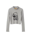 HYSTERIC GLAMOUR LADY BEAR ショート丈Tシャツ ヒステリックグラマー トップス カットソー・Tシャツ グレー ブルー ブラック【送料無料】