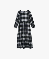 【SALE／30%OFF】To b. by agnes b. WW44 ROBE チェックシャーリングワンピース アニエスベー ワンピース・ドレス その他のワンピース・ドレス ホワイト【送料無料】