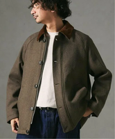 【SALE／30%OFF】JOURNAL STANDARD relume HIGH LAND WOOL ハンティング ショートブルゾン ジャーナル スタンダード レリューム ジャケット・アウター ブルゾン・ジャンパー ブラウン グレー【送料無料】