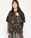 【SALE／40%OFF】Desigual ARTISTIC FLOWER RICHMOND ポンチョ デシグアル ジャケット・アウター ポンチョ ブラック【送料無料】