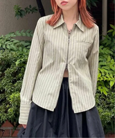 【SALE／30%OFF】Oriens JOURNAL STANDARD ダブルジップコンパクトシャツ オリエンス ジャーナルスタンダード トップス シャツ・ブラウス カーキ【送料無料】