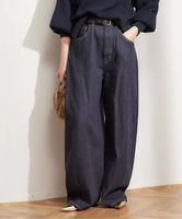 JOURNAL STANDARD L'ESSAGE ルーズウェービング 3D デニムパンツ ジャーナルスタンダード レサージュ パンツ ジーンズ・デニムパンツ ネイビー ブラック【送料無料】
