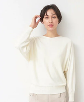 【SALE／30%OFF】Dessin 【洗える】後ろボタンニット(XS~L) デッサン トップス ニット ホワイト グレー グリーン ネイビー【送料無料】