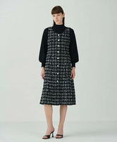 GRACE CONTINENTAL TweedDress グレースコンチネンタル ワンピース・ドレス ワンピース ブラック【送料無料】