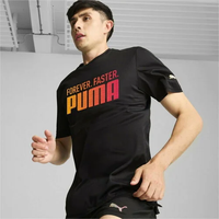 【SALE／30%OFF】PUMA メンズ ランニング RF フォーエバー ファスター 半袖 Tシャツ プーマ トップス カットソー・Tシャツ ブラック