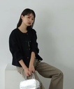 【SALE／50%OFF】N. Natural Beauty Basic 起毛ニットソーカーディガン エヌ ナチュラルビューティーベーシック* トップス カットソー・Tシャツ ネイビー グレー【送料無料】