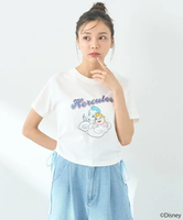 【SALE／20%OFF】earth music&ecology ヘラクレス/脇ドロストリボンTee アースミュージック&エコロジー トップス カットソー・Tシャツ ホワイト ブルー