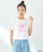 【SALE／30%OFF】earth music&ecology ヘラクレス/裾メローTee アースミュージック&エコロジー トップス カットソー・Tシャツ ピンク ブルー